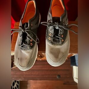 Reebok Gray and Orange Athletic Shoes